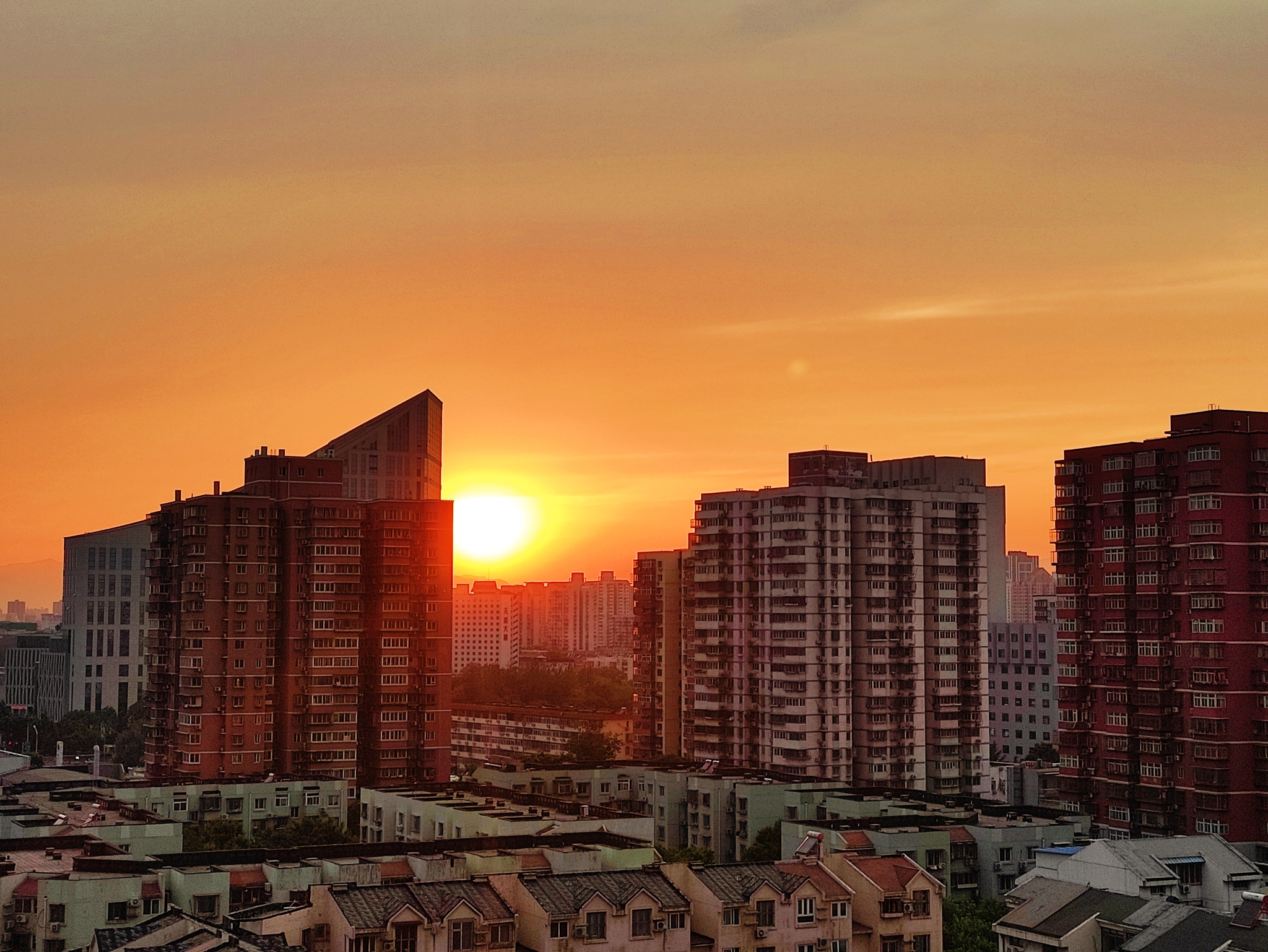 热爱生活的一万个理由,人间美好,落日余晖,夕阳西下,北京