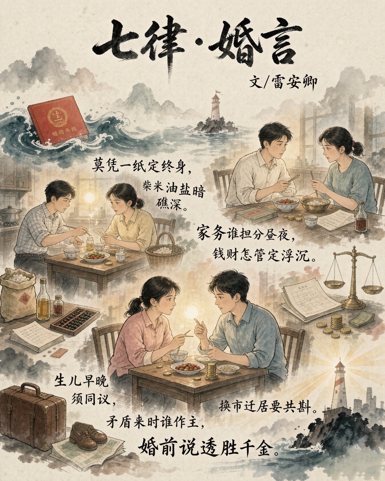 婚前沟通中的家庭责任与人生排序