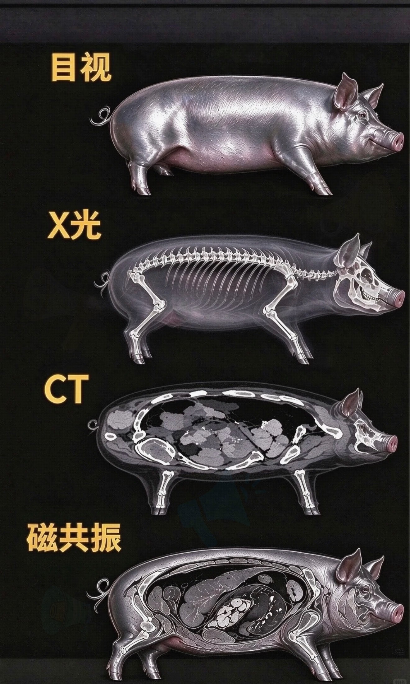 X光CT与磁共振的成像及适用差异