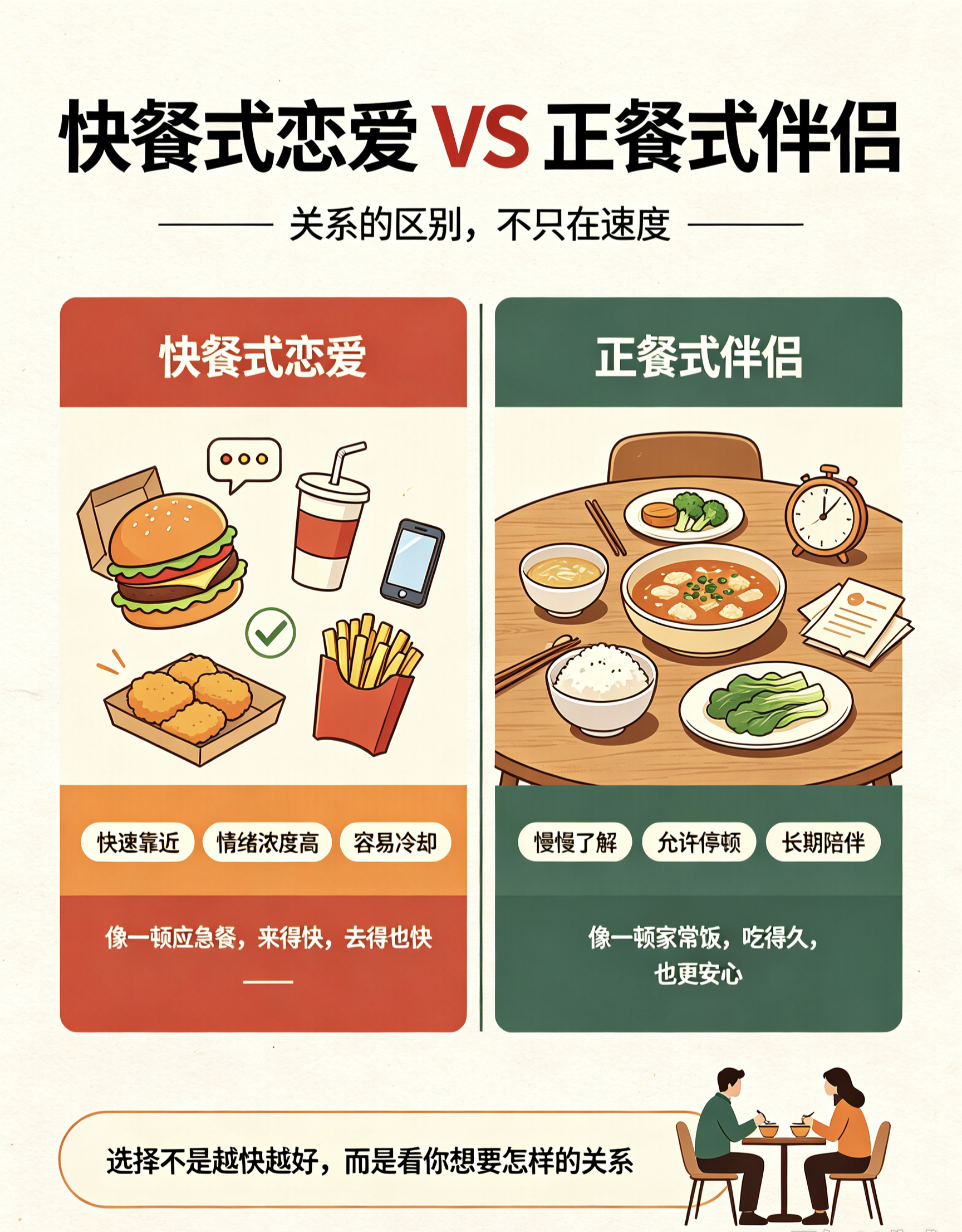快餐式恋爱的节奏与责任特征